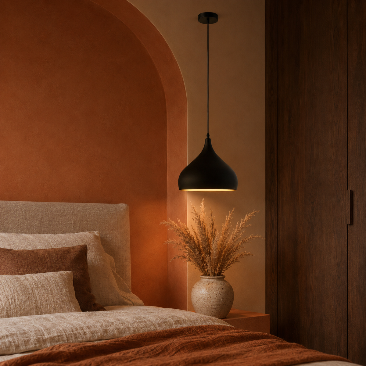 Pendant Light Teardrop Metal Modern