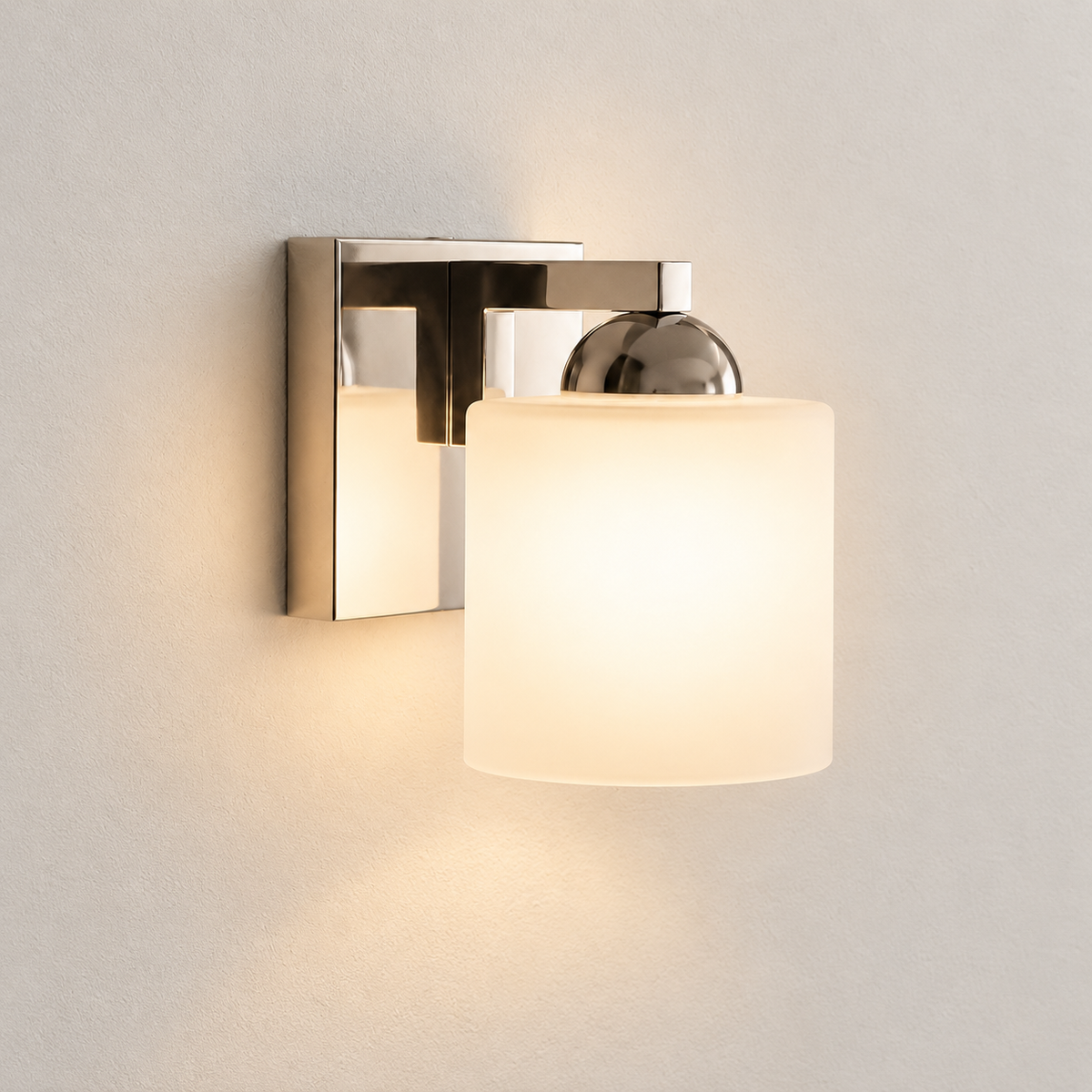 Vanity Opal Glass Wall Light
