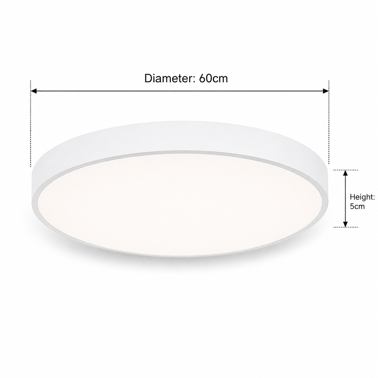 LED Ceiling Light Round Flush Mount Dimmable Modern