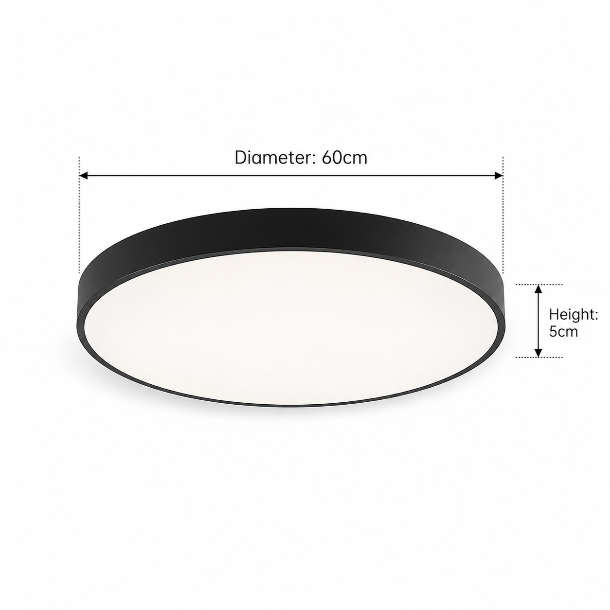 LED Ceiling Light Round Flush Mount Dimmable Modern