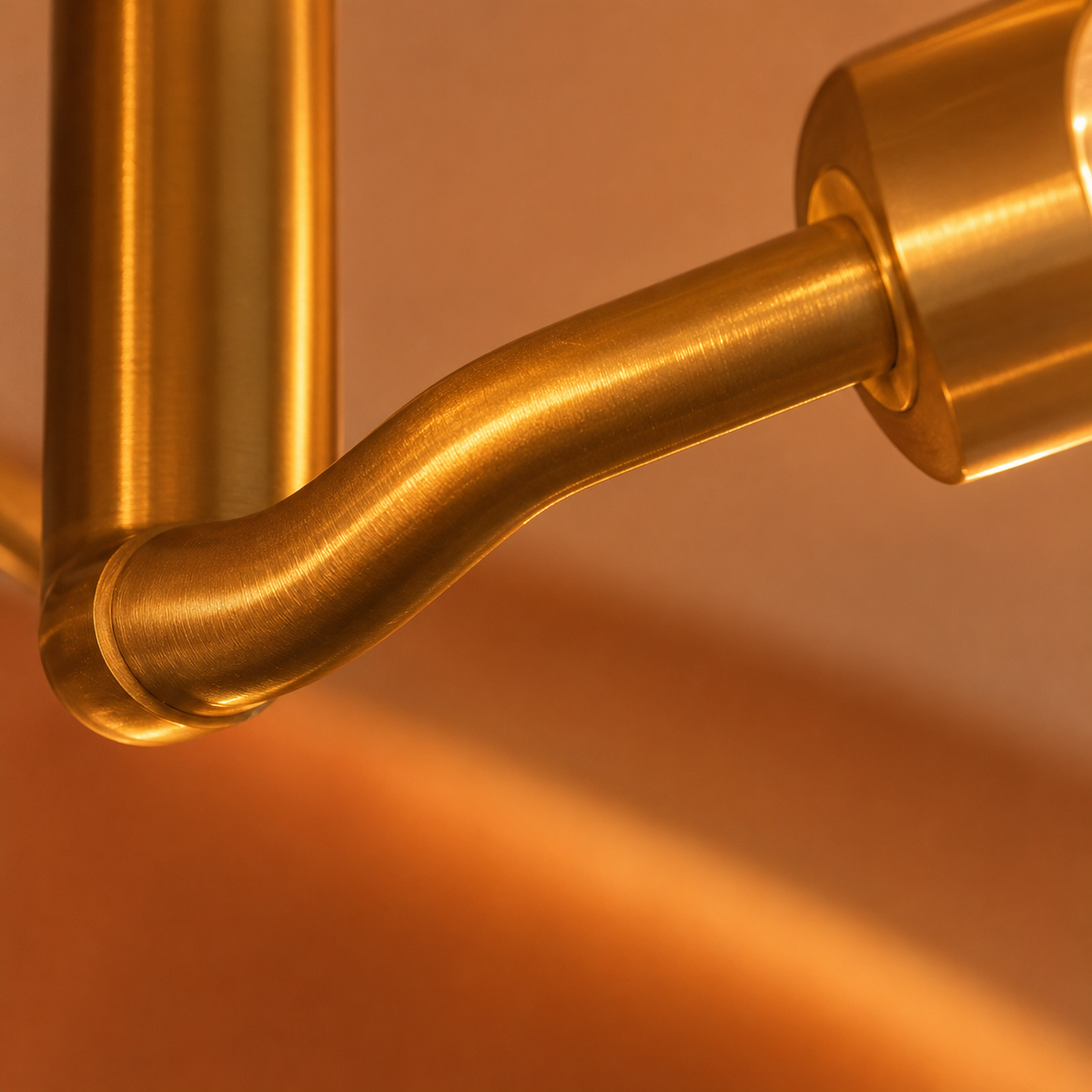 Modern Sputnik Brass Chandelier