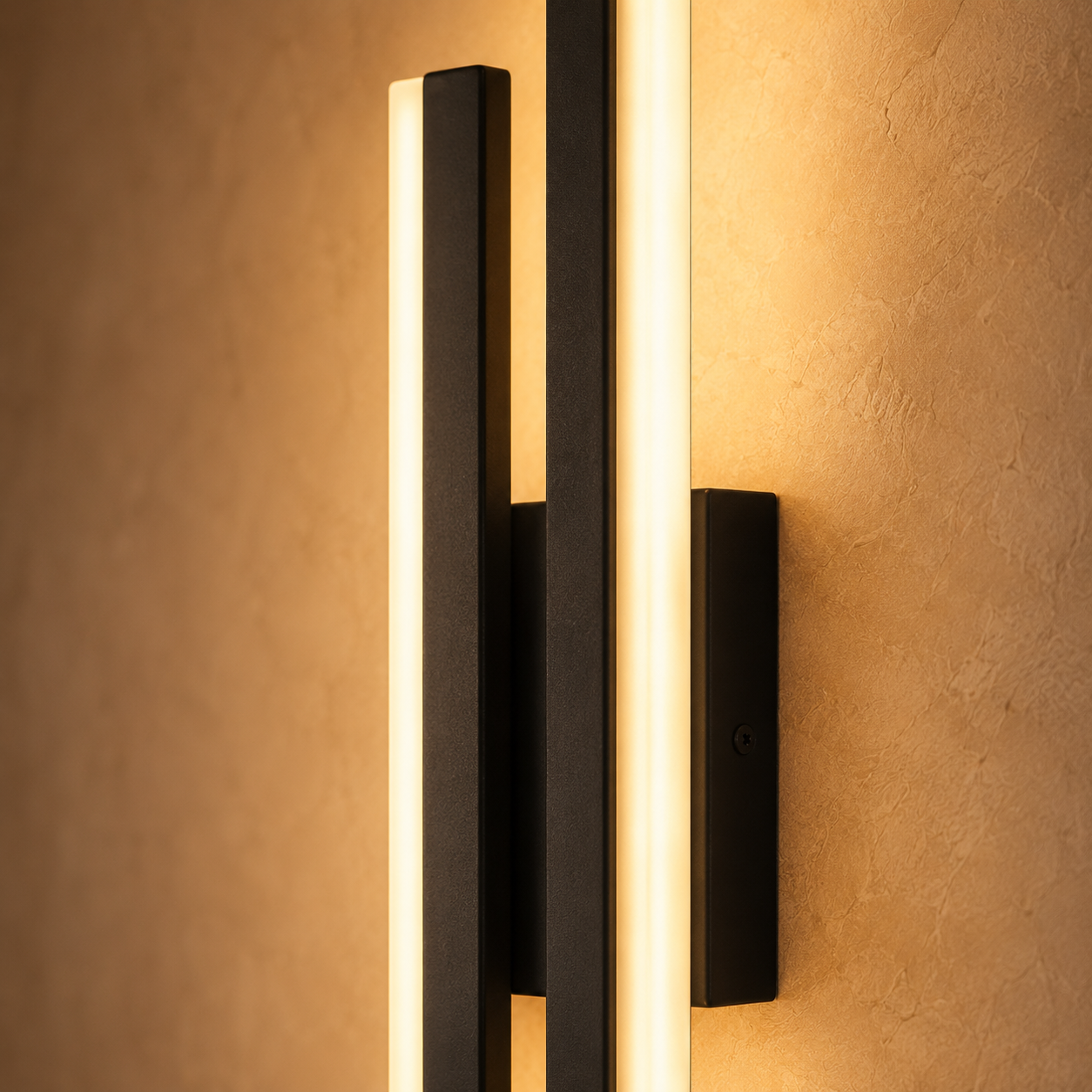 LED Wall Light Linear Black