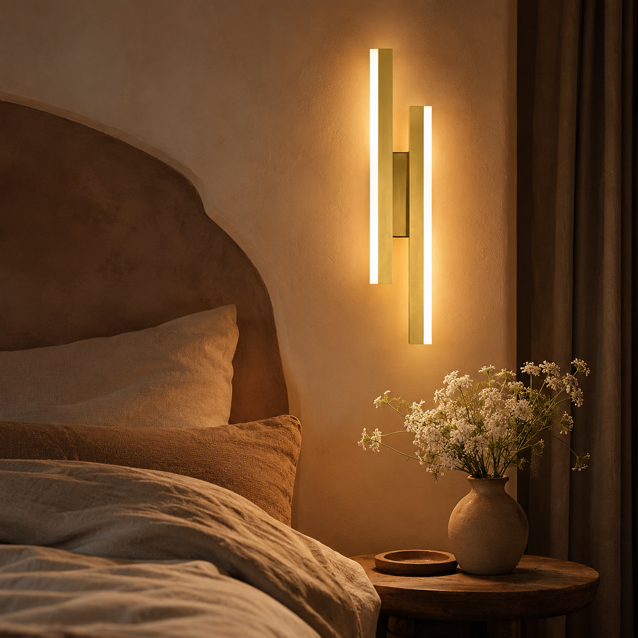 LED Wall Light Linear Gold Modern