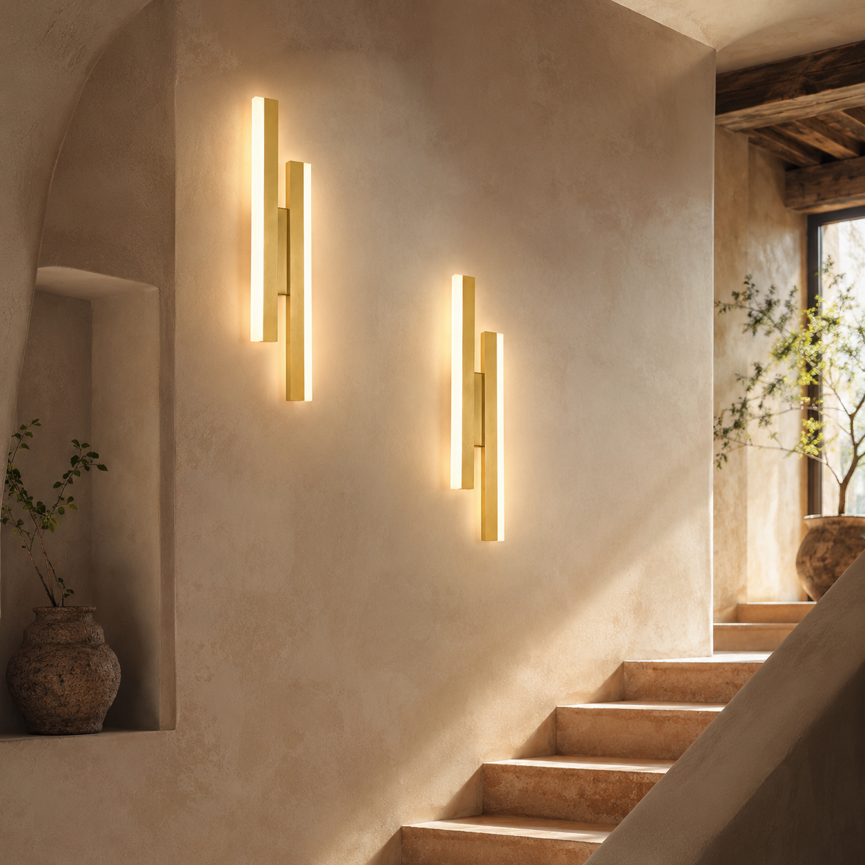 LED Wall Light Linear Gold Modern