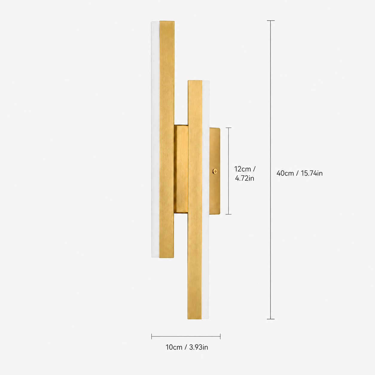 LED Wall Light Linear Gold Modern
