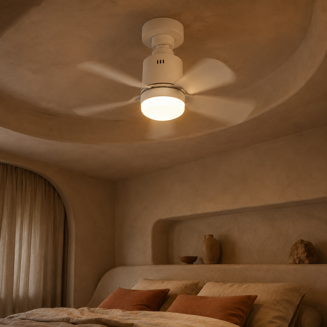 Ceiling Fan Light E27 Socket Dimmable Remote