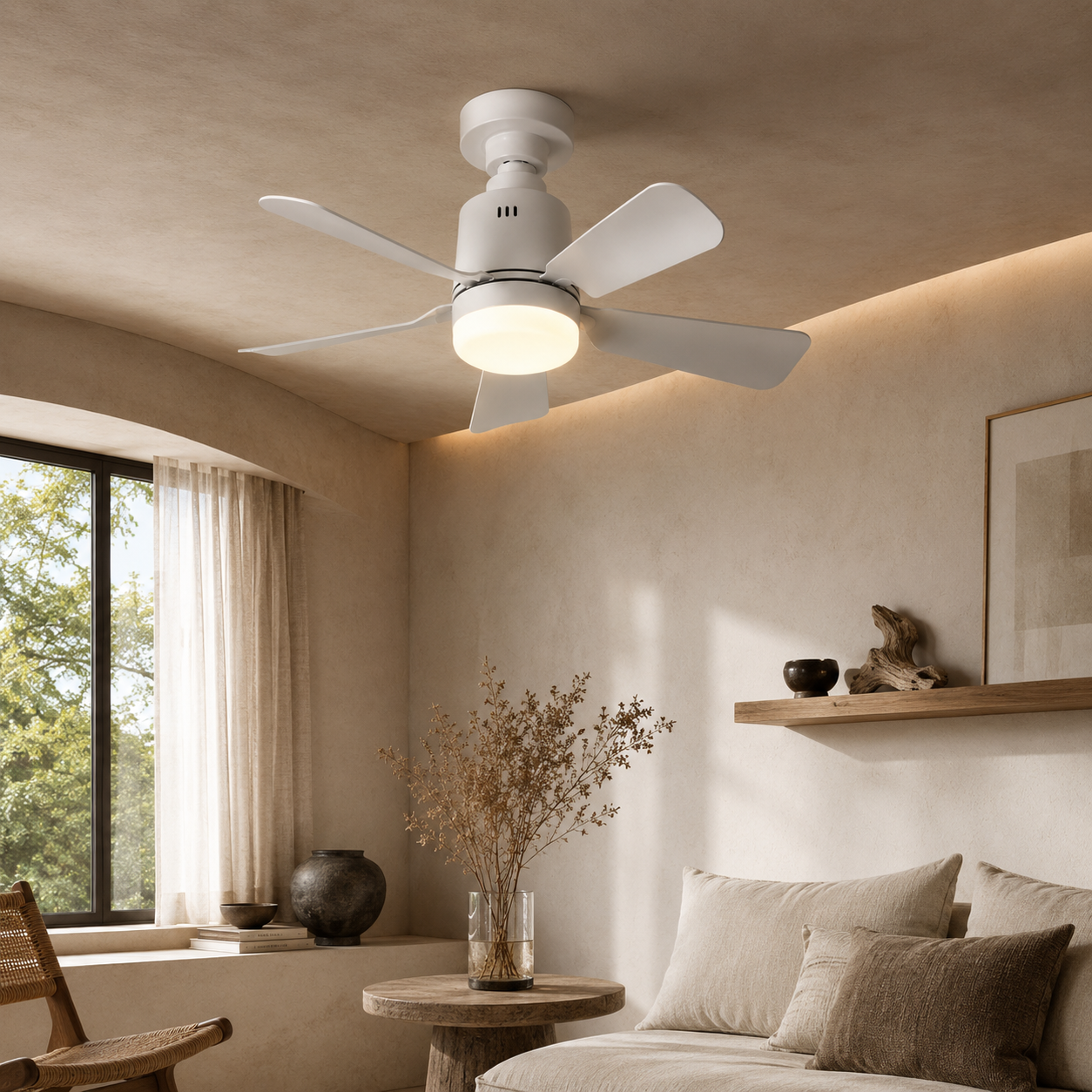 Ceiling Fan Light E27 Socket Dimmable Remote