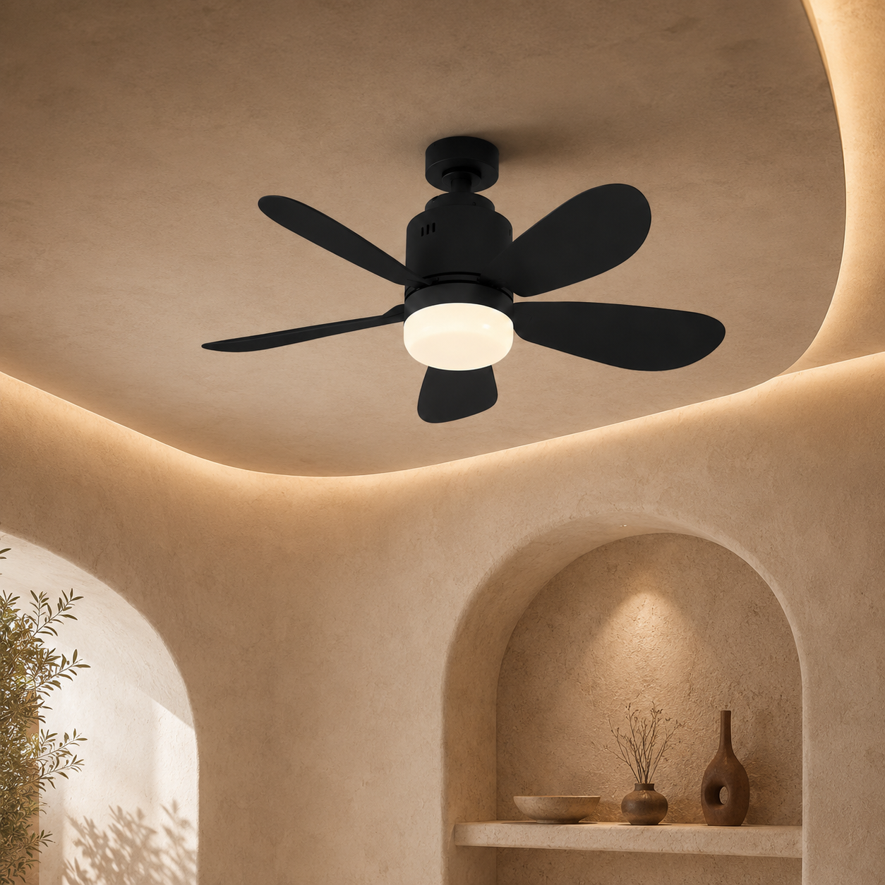 Ceiling Fan Light E27 Socket Dimmable Remote