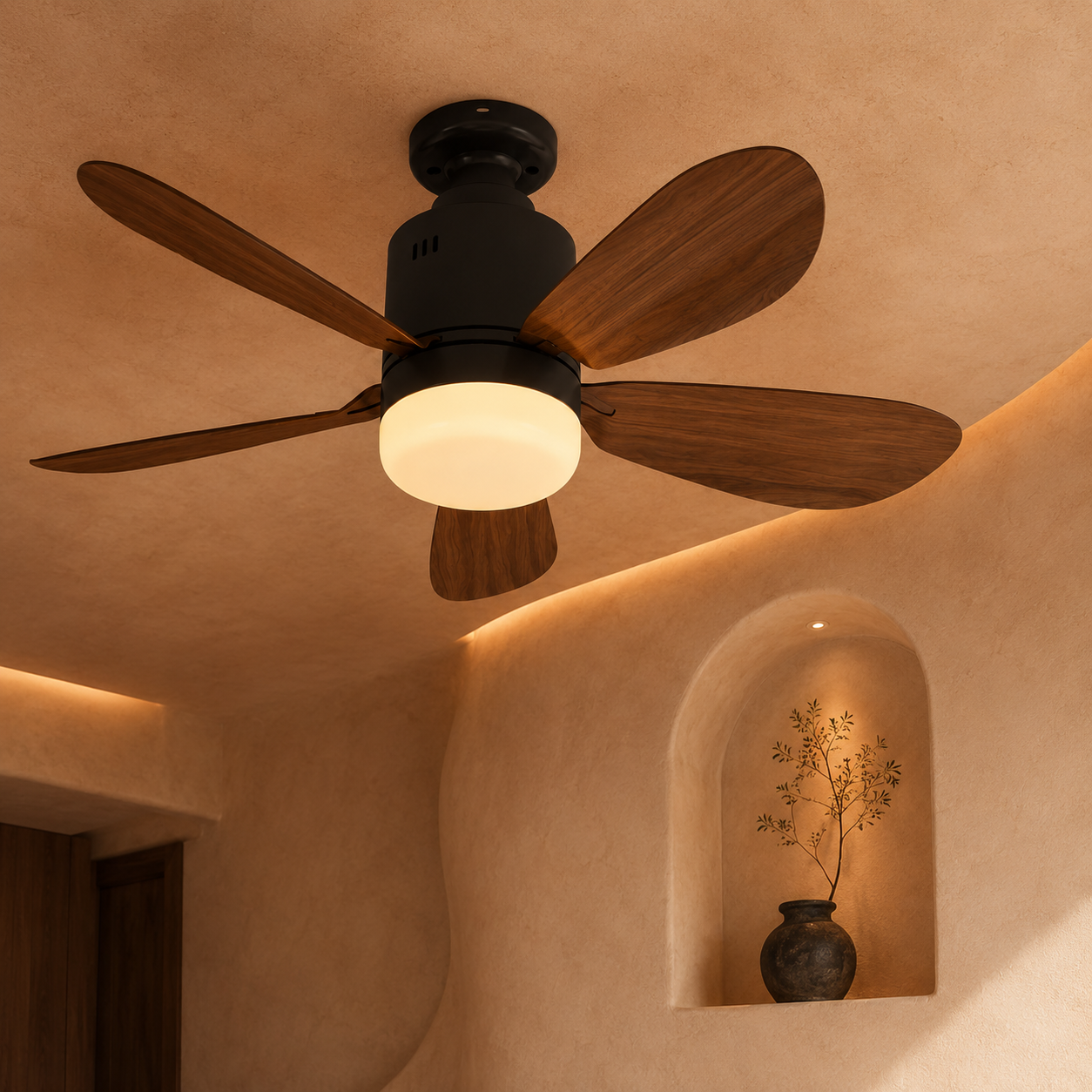 Ceiling Fan Light E27 Socket Dimmable Remote