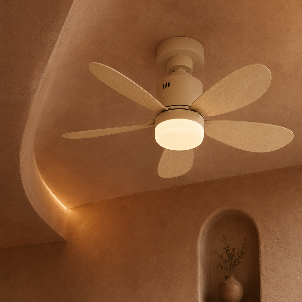 Ceiling Fan Light E27 Socket Dimmable Remote