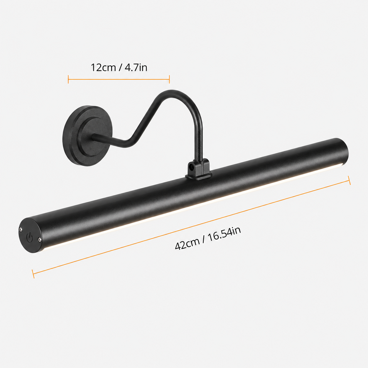 LED Picture Light Rechargeable Black Dimmable