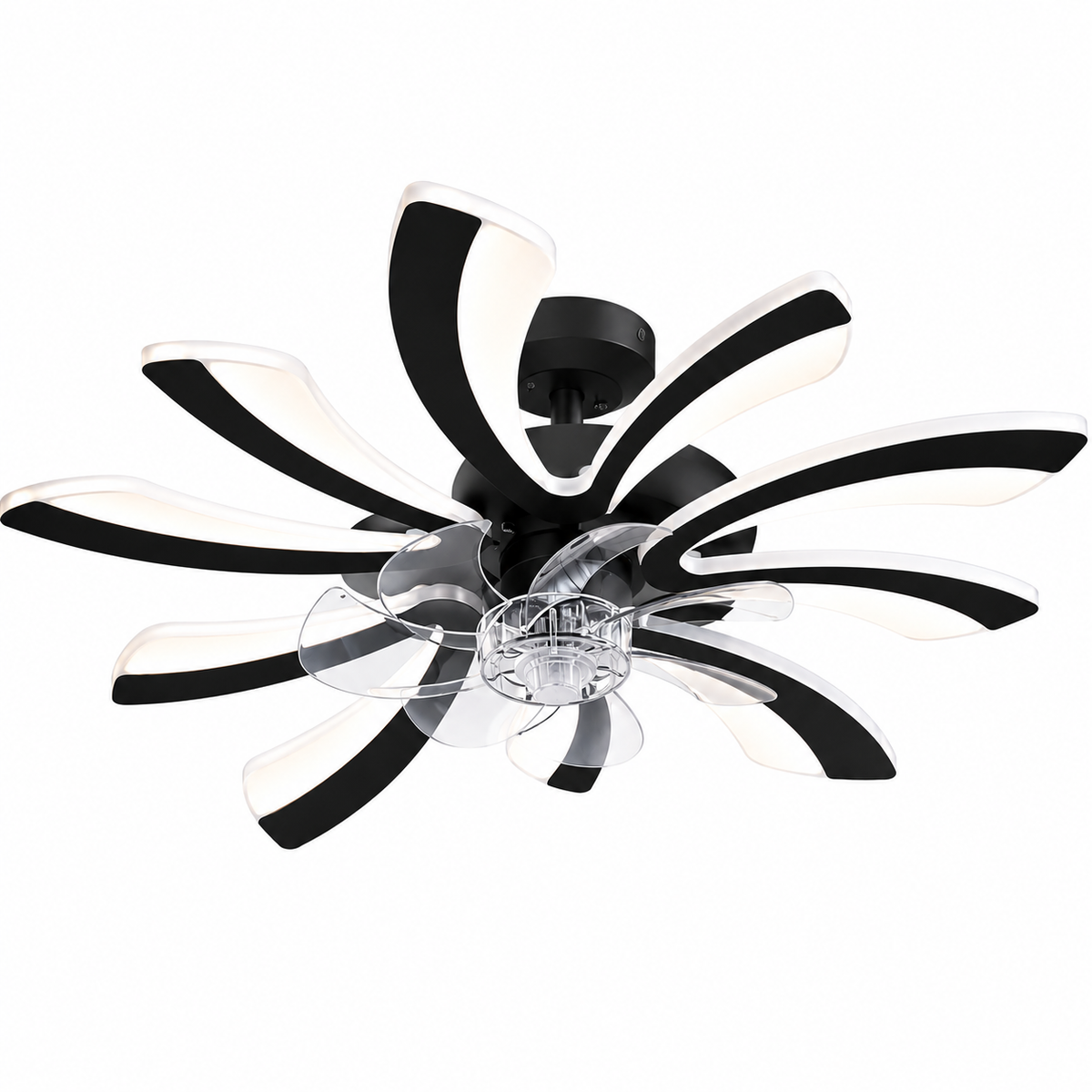 Ceiling Fan with Light 5-Blade Modern