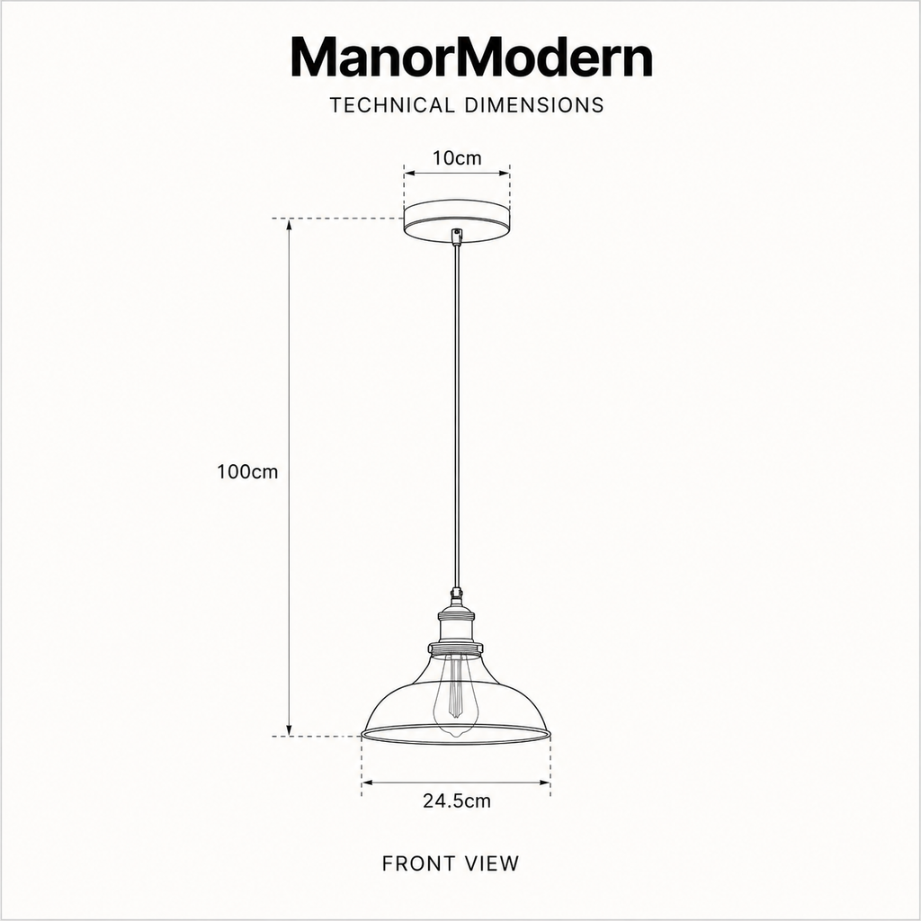 Pendant Light Dome Vintage
