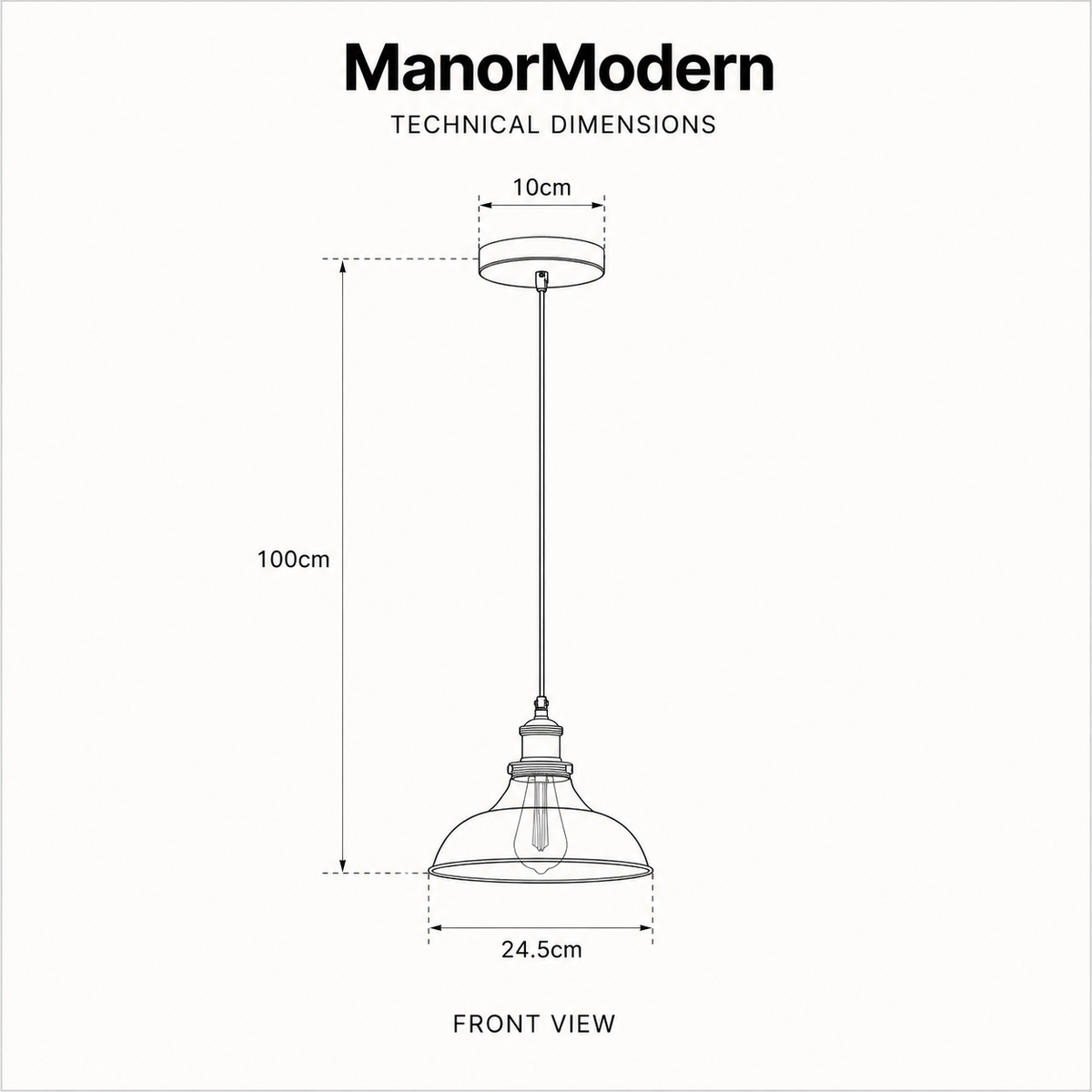 Pendant Light Dome Vintage