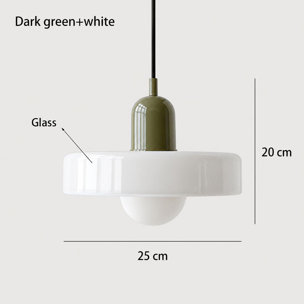 Nordic Glass Pendant Light Retro Hand-Blown