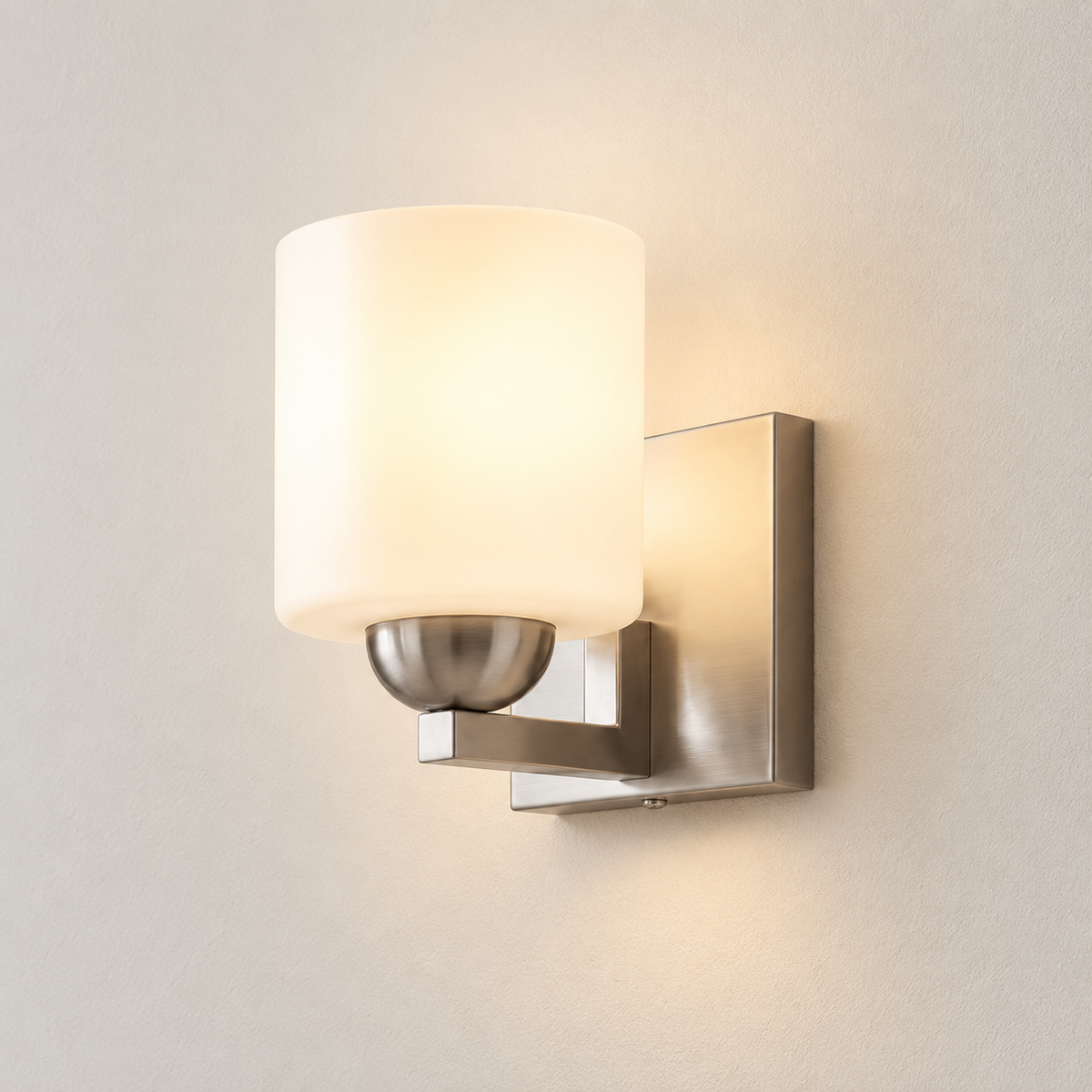 Vanity Opal Glass Wall Light