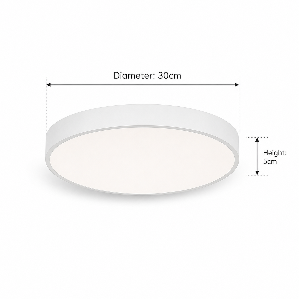 LED Ceiling Light Round Flush Mount Dimmable Modern