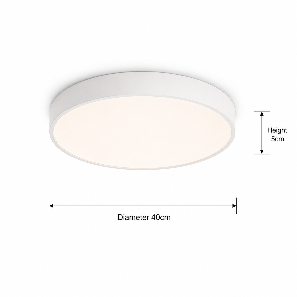 LED Ceiling Light Round Flush Mount Dimmable Modern