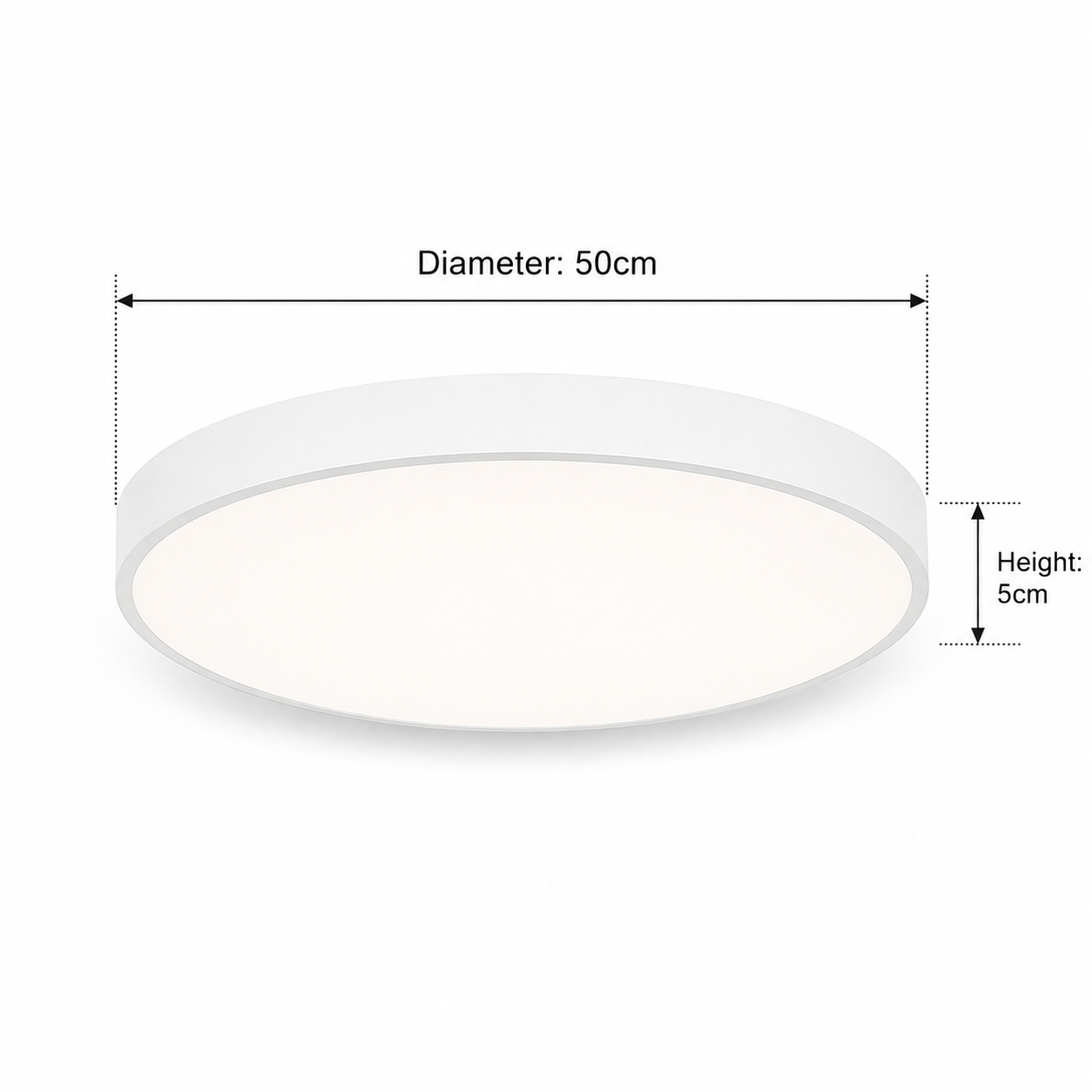 LED Ceiling Light Round Flush Mount Dimmable Modern