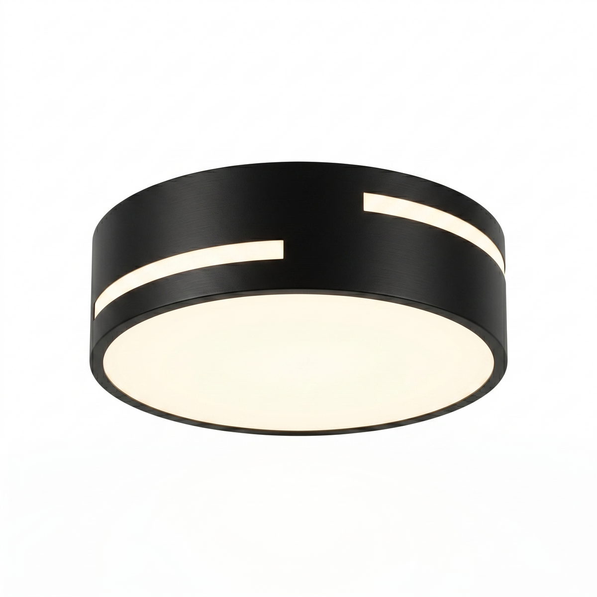 Ceiling Light Round Black White LED