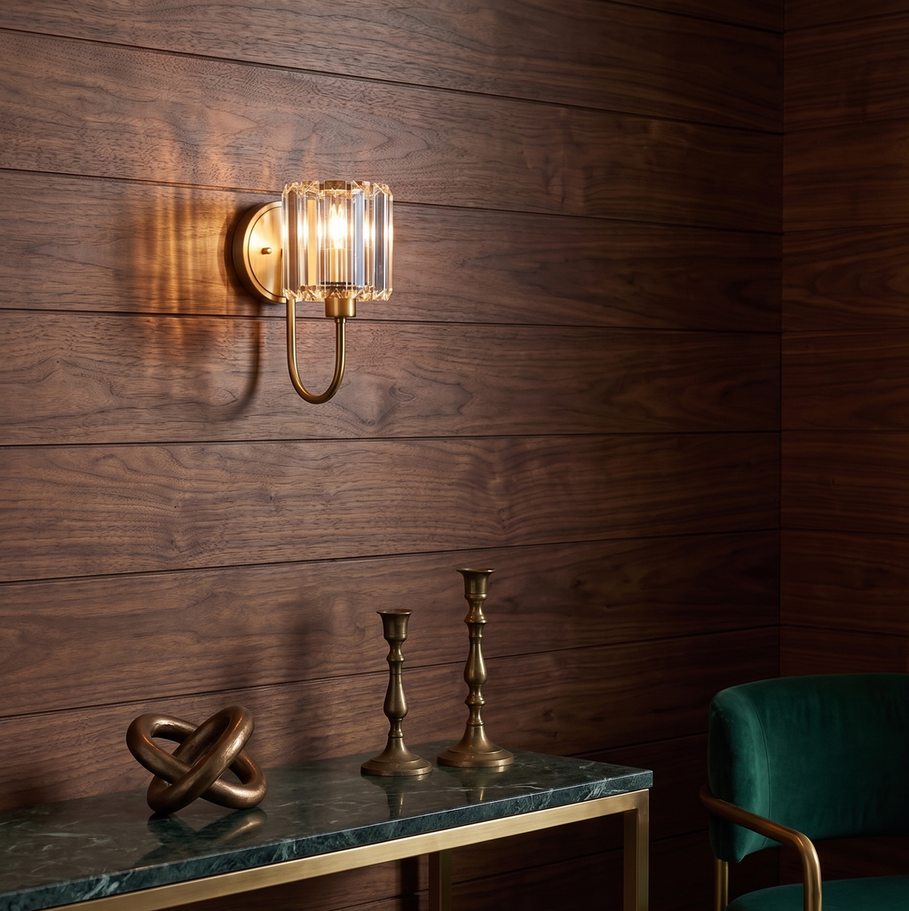Wall Light Armed Glass Modern