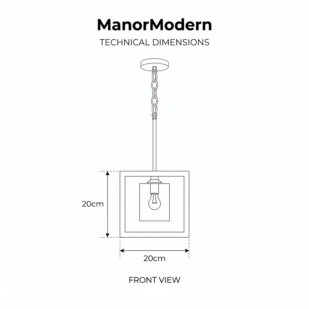 Pendant Light Cube Modern Gold Glass
